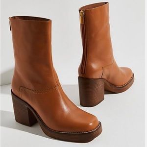 Free People Portwood Heel Boots *CREAM*